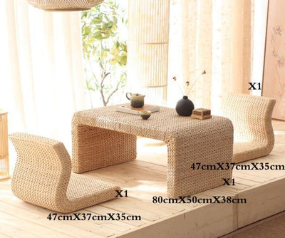 Handmade straw woven furniture - Rare Home Plants