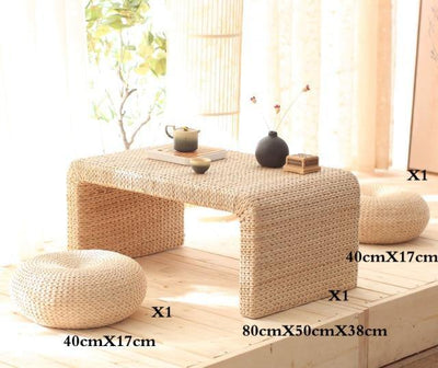 Handmade straw woven furniture - Rare Home Plants