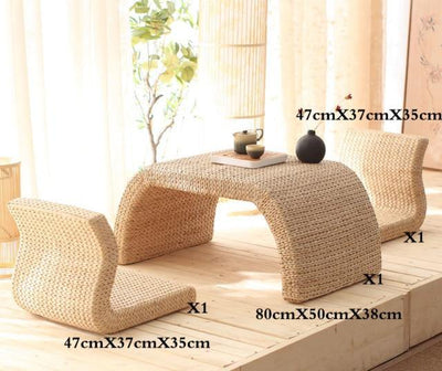Handmade straw woven furniture - Rare Home Plants